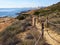 Famous nature walkway path promenade of Cabo Roig. Costa Blanca.