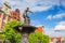 Famous Neptune fountain in Gdansk