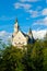 Famous Neuschwanstein castle in Fussen, Bavarian Alps, Germany