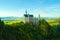 Famous Neuschwanstein castle in Fussen, Bavarian Alps, Germany
