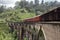 The famous nine-arch bridge of the railway in the jungle in Sri Lanka