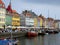 Famous Nyhavn district in the city centre with colorful houses, Denmark