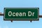 Famous Ocean Drive in Miami Beach, Florida, USA