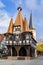 Famous old half timbered town hall in Michelstadt