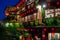 The famous old teahouse in Jiufen at dusk, Taiwan