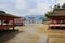 famous orange floating shinto gate