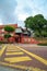 The famous oriental red building in Melaka town