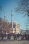 Famous Ortakoy mosque at the Bosphorus in Ortakoy, Istanbul