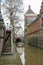 Famous Oudegracht canal in in historic centre of Utrecht, the Ne