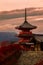 Famous pagoda in Kyoto