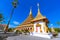 The famous pagoda in the temple at Thailand