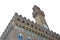 The famous palace called Palace of the lordship or Old palace on white background for easy selection - Florence