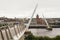 The famous Peace Bridge that crosses the River Bann in Londonderry