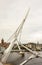 The famous Peace Bridge that crosses the River Bann in Londonderry