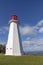 Famous Peggys point lighthouse in Nova Scotia