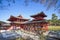 The famous Phoenix Hall or Hoodo Hall in Byodoin temple