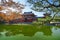 The famous Phoenix Hall or Hoodo Hall in Byodoin temple