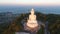 Famous Phuket Big Buddha Statue During Sunrise Light. HD Aerial. Phuket, Thailand.