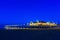 Famous pier of Ahlbeck, Germany, at night