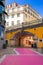 The famous Pink street in Lisbon, Portugal