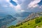 The famous Piva Canyon with its fantastic reservoir. National pa