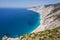 Famous Platia Ammos beach in Kefalonia island, Greece. The beach was affected by the earthquake in the spring of 2014