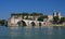 The famous Pont d\'Avignon in France