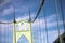 The famous popular Gothic St Johns bridge in Portland Oregon