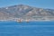 The famous Portes rocks visible rocky formation near Paros island, Cyclades, Greece