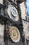 Famous Prague astronomical clock, the old Atomic clock in the Czech capital.