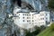 Famous Predjama castle in the mountain, build inside the rock, Slovenia