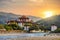 The famous Punakha Dzong in Bhutan