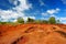 Famous red dirt of Waimea Canyon in Kauai