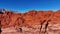 The famous red rocks and beige sandstones at red Rock Canyon