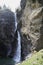 Famous Reichenbach Waterfalls in Meiringen, Switzerland.