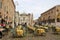 The famous Renaissance square Piazza Sordello in Mantua, Northern Italy.