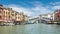 Famous Rialto Bridge over the Grand Canal in Venice, Italy