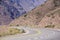 Famous road Ruta 7 and the Andean mountains