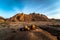 Famous rock formation on the mountains of spitzkoppe