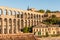 Famous Roman Aqueduct in Segovia, Spain