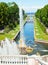 Famous Samson and Lion fountain in Peterhof