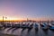 Famous San Marco at sunrise. Square. Venice