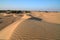 Famous sand dunes at Khuri. Jaisalmer in Rajasthan