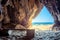 Famous sandy beach of Falasarna at the north west of Chania, Crete.