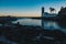 The famous Santa Marta Lighthouse and museum in Cascais, Lisbon, Portugal