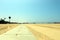 Famous Santa Monica beach bike path and amusement pier