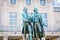 Famous sculpture of Goethe and Schiller in the Weimar, Germany