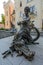 Famous sculpture near Thumbelina fountain in Kiev - Ukraine
