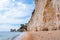 Famous sea stacks of Baia delle Zagare bay in Gargano National park. Natural rock sculptures made by Adriatic sea waves, wind and