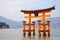 Famous seascape view with Torii